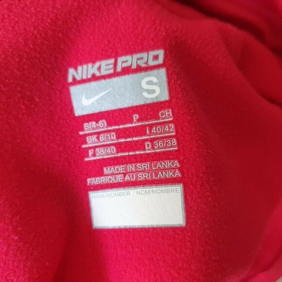 NIke Pro Half‎ ZIp Top 1/4 Zip Long Sleeve Pink Sm - Picture 8 of 9